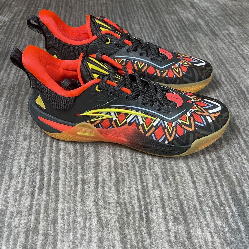 Anta Kai 1 Speed Shoes Mens Size 12 Black Red Yellow Kyrie Irving Basketball
